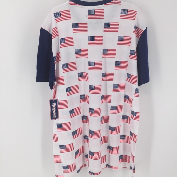 Tipsy Elves NWT Mens XL Flag T-Shirt 4th of July - Picture 4 of 10